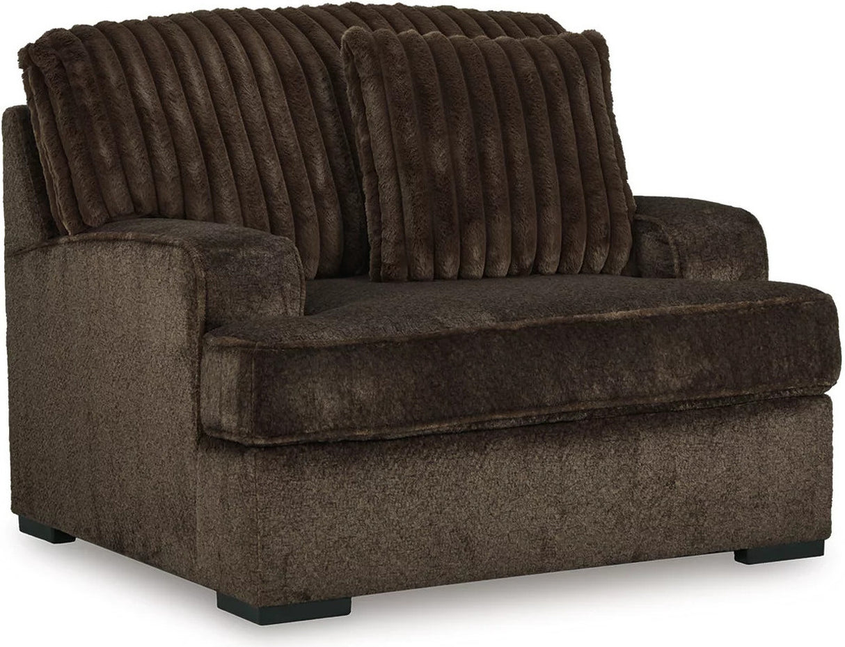 Aylesworth Living Room Set In Chocolate