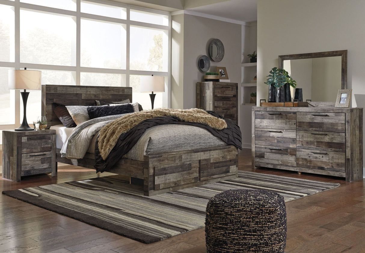 Derekson Gray Storage Panel Bedroom Set