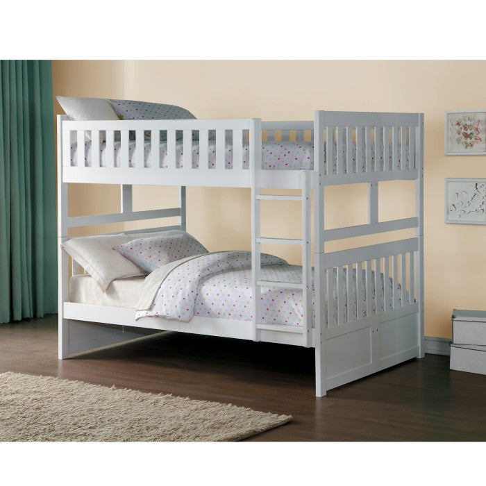 Galen White Full/Full Bunk Bed