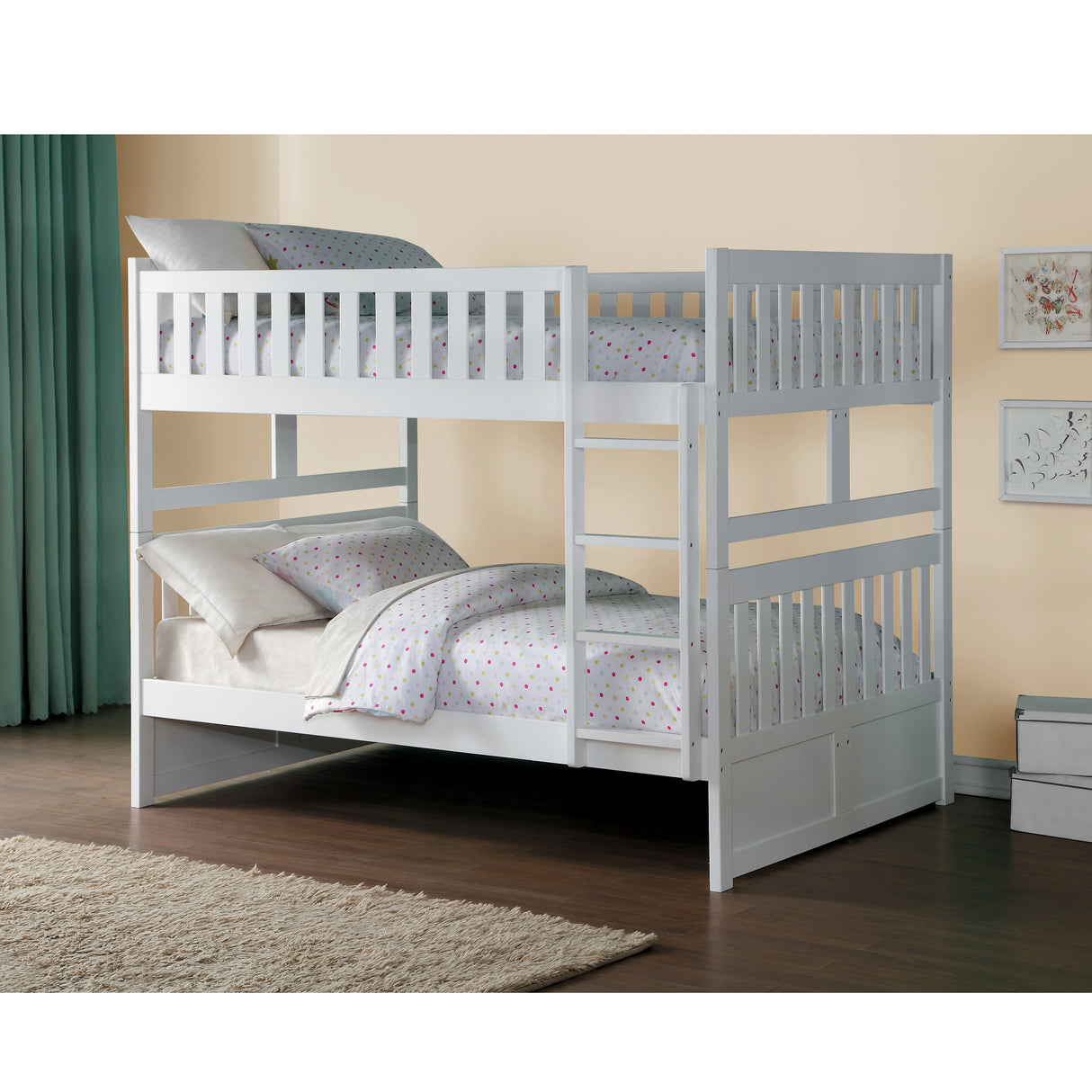 Galen White Full/Full Bunk Bed