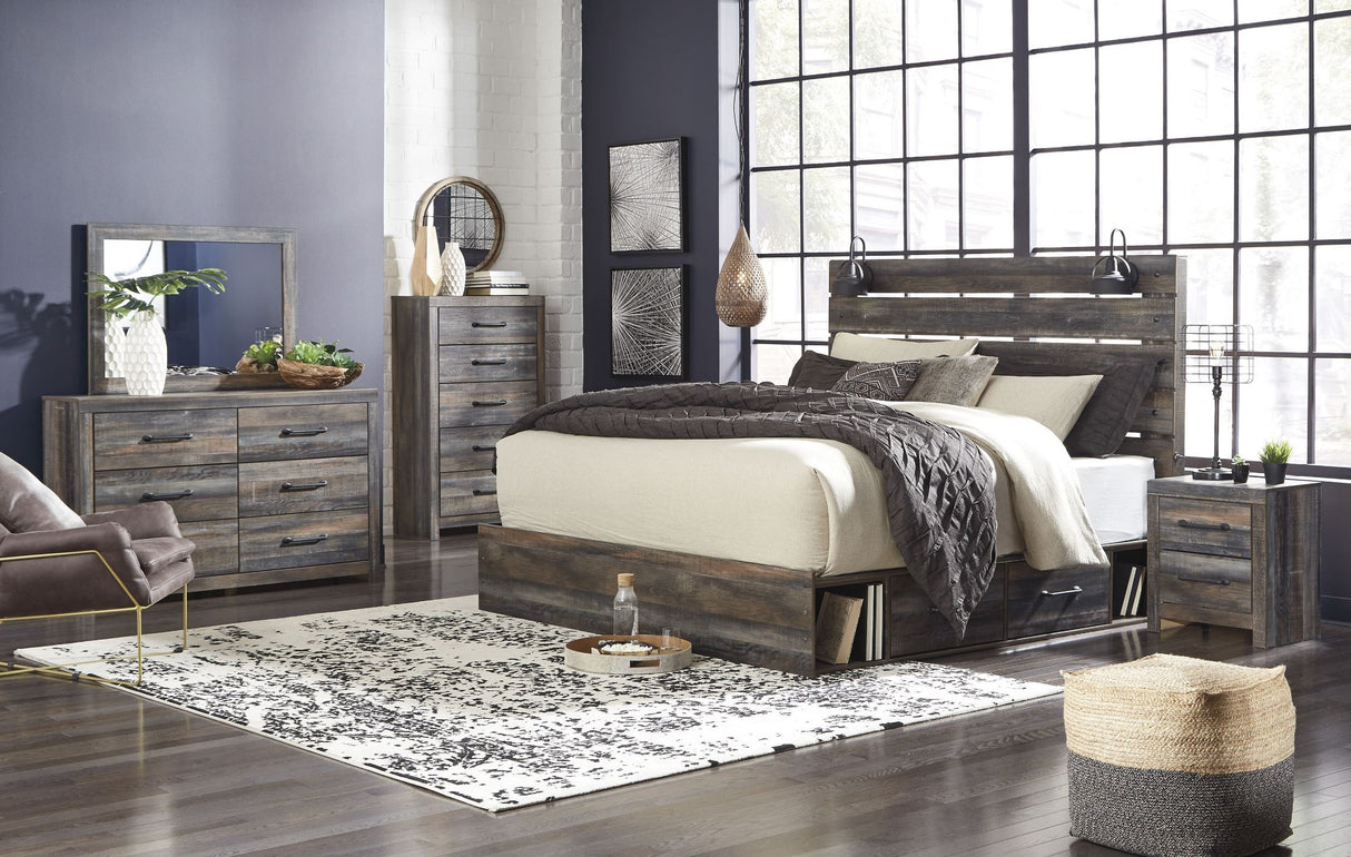 Drystan Multi Panel Bedroom Set With Two Underbed Storage