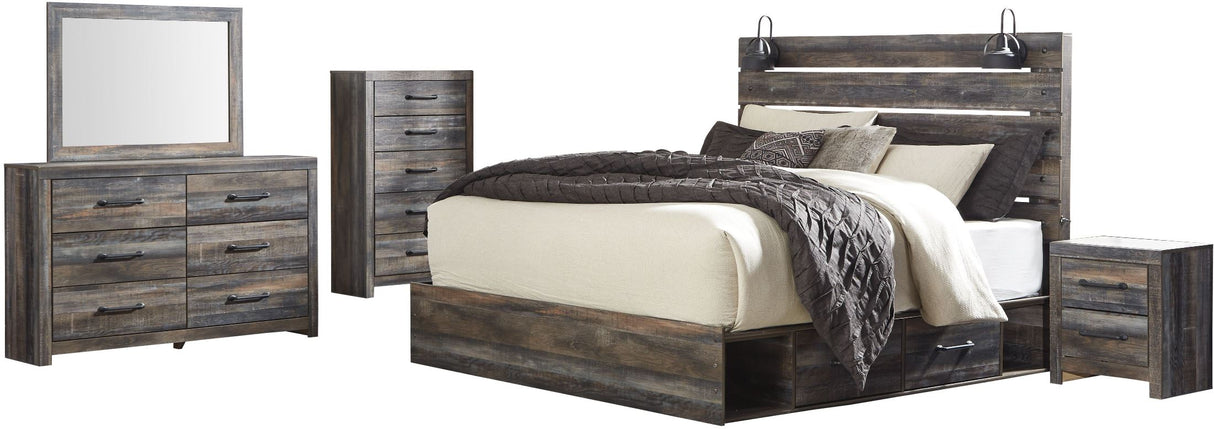Drystan Multi Panel Bedroom Set With Two Underbed Storage
