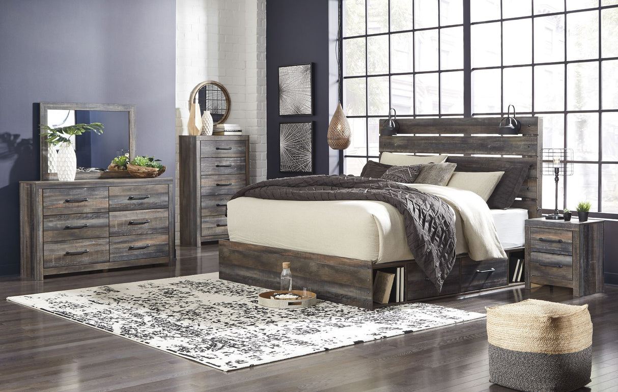 Drystan Multi Panel Bedroom Set With Two Underbed Storage