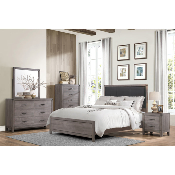 Woodrow Brownish Gray Queen Bed