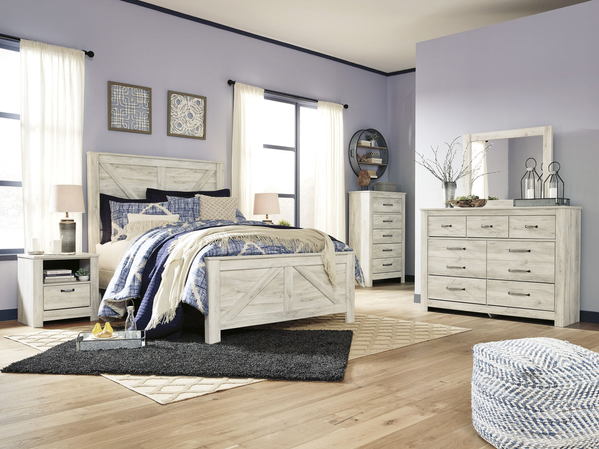 Bellaby Whitewash Panel Bedroom Set