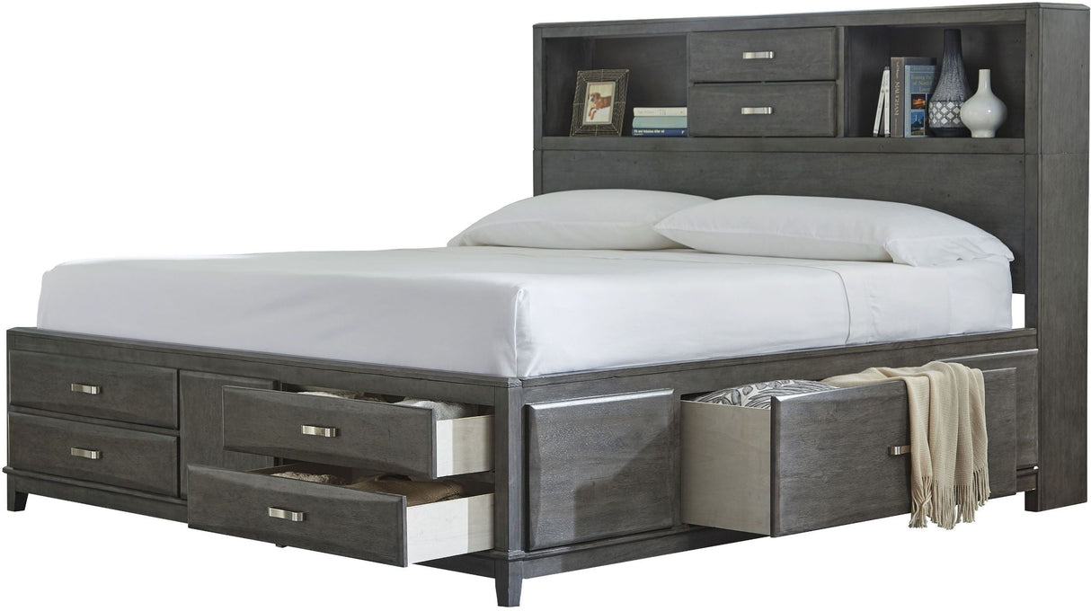 Caitbrook Gray Storage Panel Bedroom Set