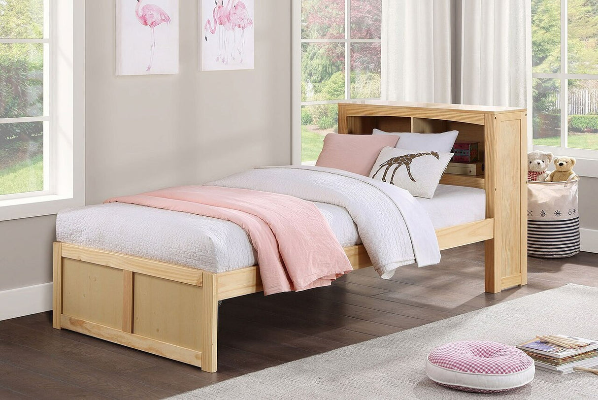 Bartly Natural Pine Youth Bookcase Bedroom Set