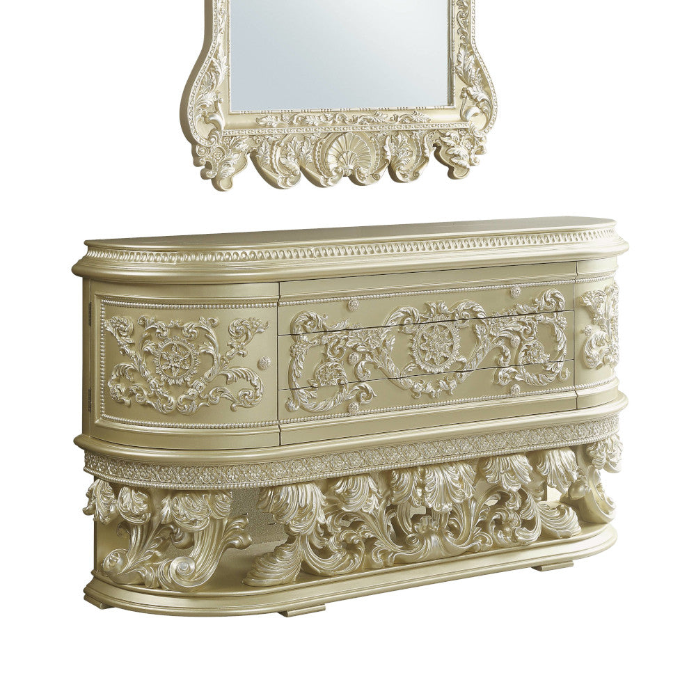Vatican Champagne Silver Finish Dresser
