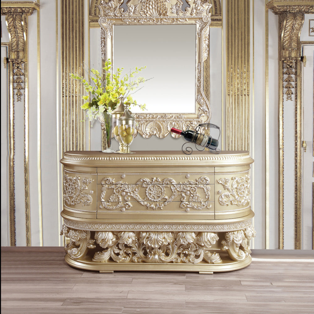 Vatican Champagne Silver Finish Dresser