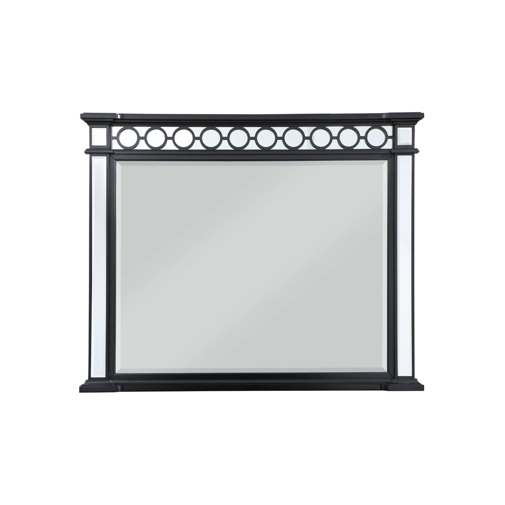 Varian Mirrored, Black & Sliver Finish Ii Mirror