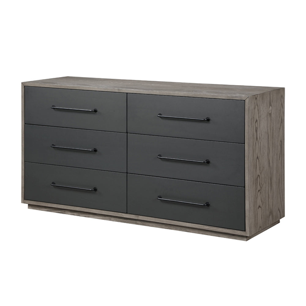 Estevon Gray Oak Finish Dresser