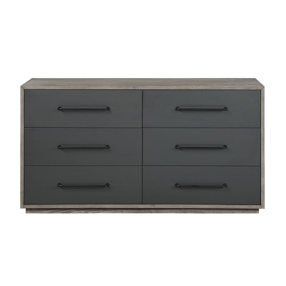 Estevon Gray Oak Finish Dresser