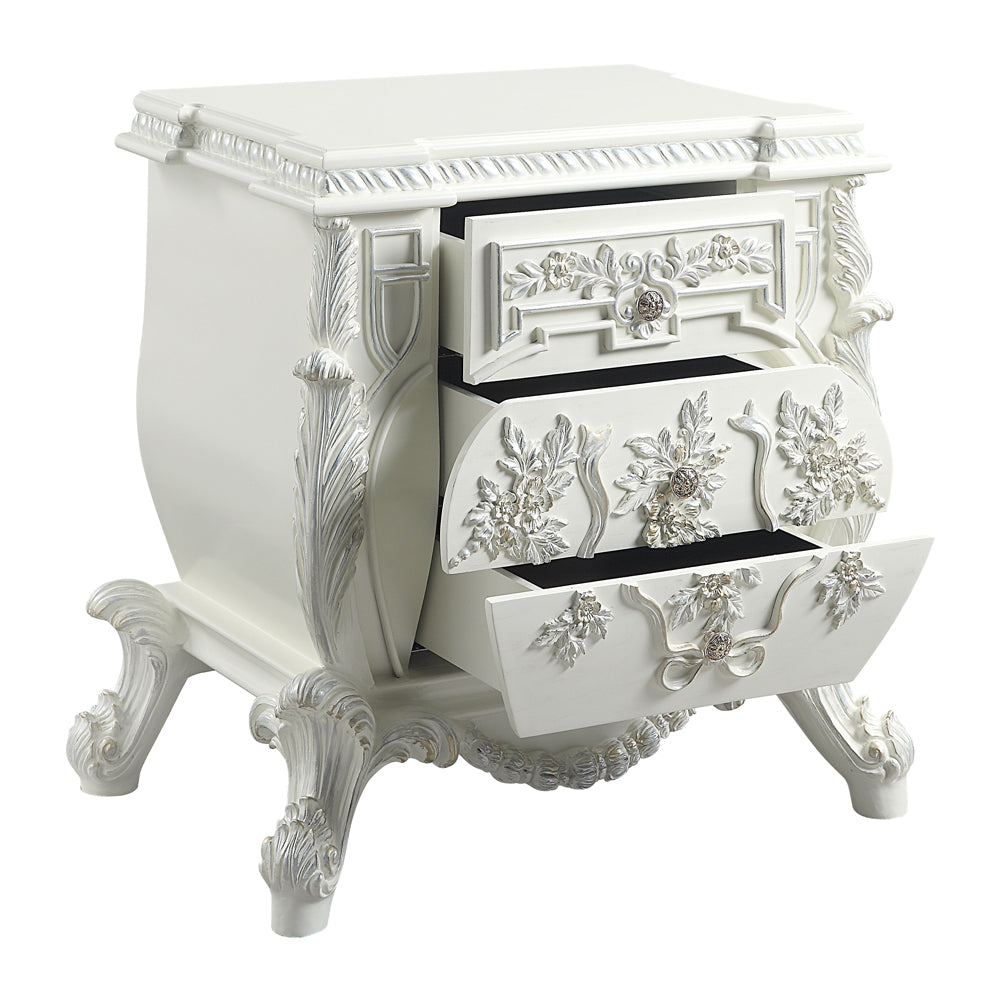 Vanaheim Antique White Finish Nightstand