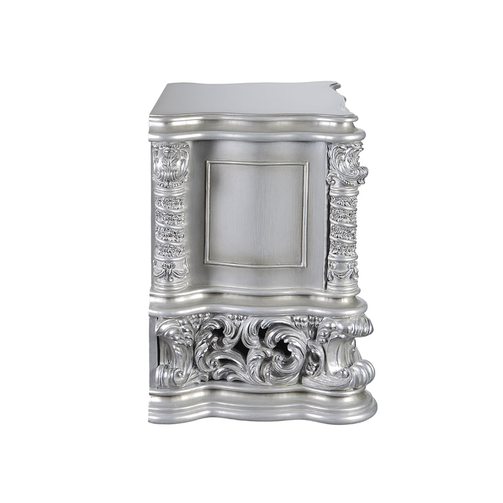 Valkyrie Antique Platinum Finish Nightstand