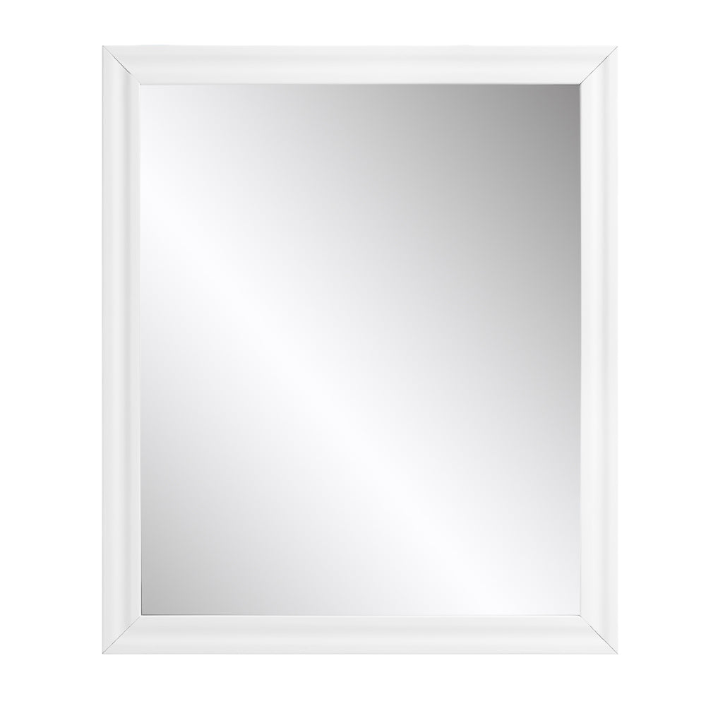 Gaines White High Gloss Finish Mirror