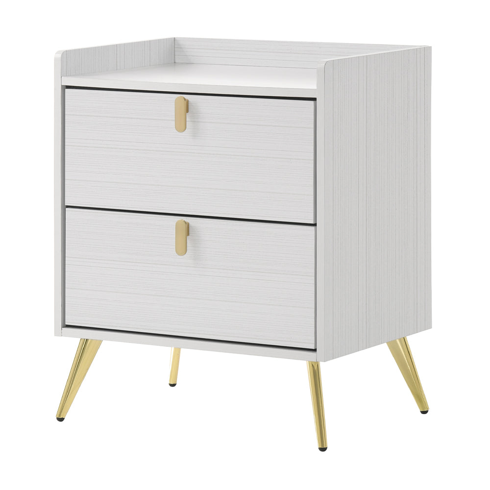 Zeena White Finish Nightstand