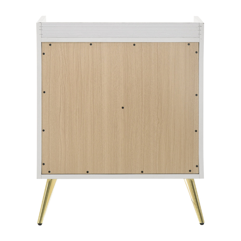 Zeena White Finish Nightstand