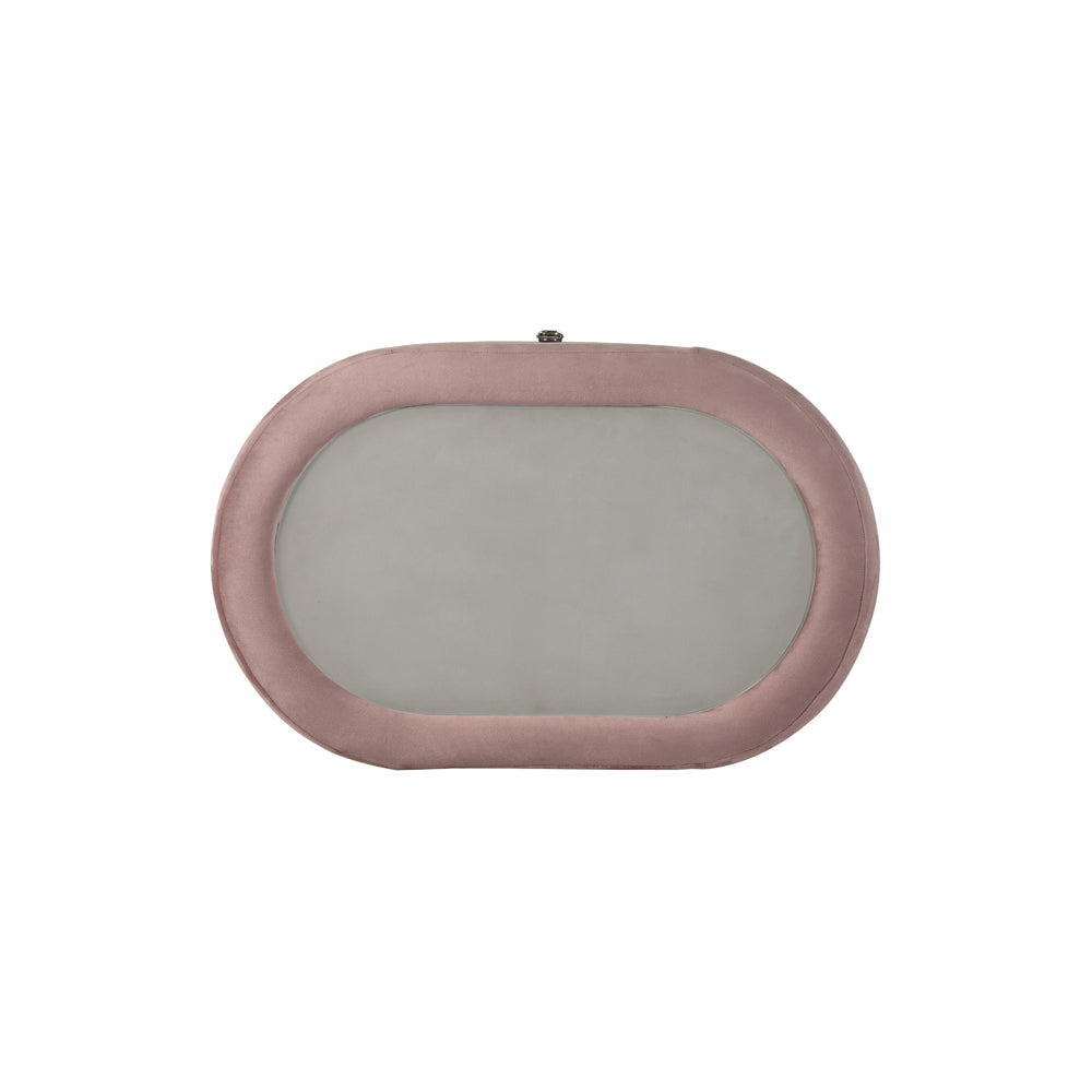 Salonia Pink Velvet Nightstand