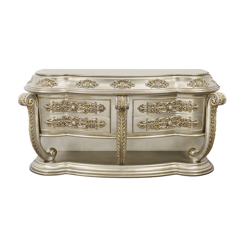 Danae Champagne & Gold Finish Dresser