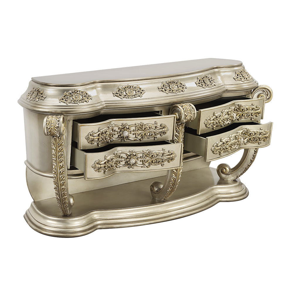 Danae Champagne & Gold Finish Dresser