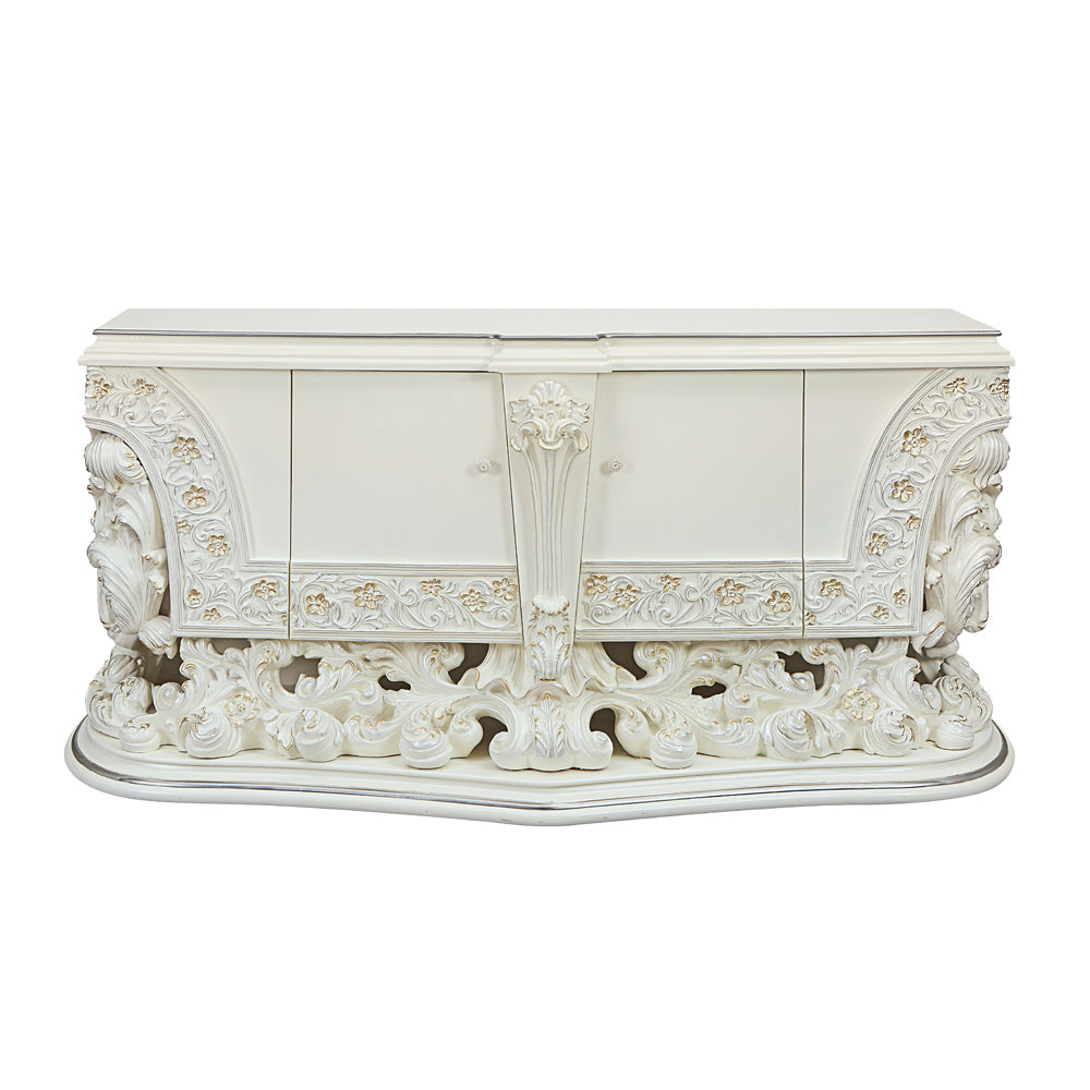 Adara Antique White Finish Dresser