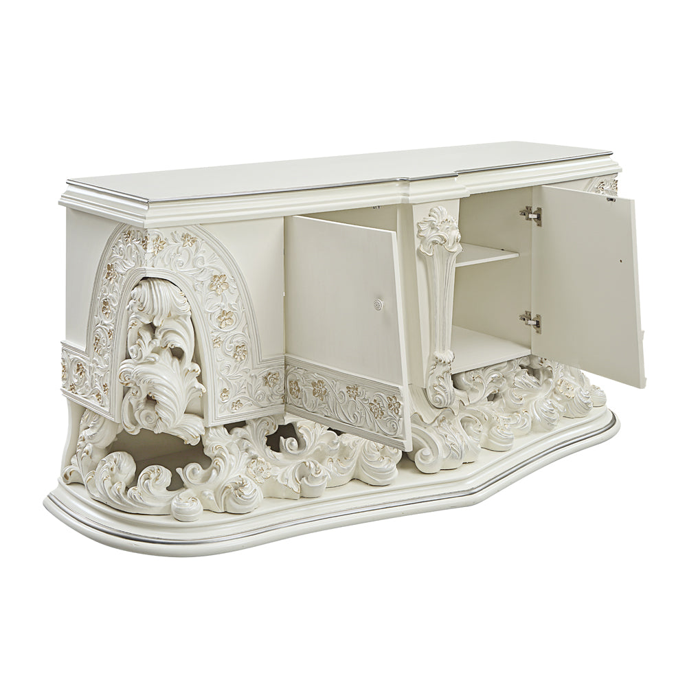 Adara Antique White Finish Dresser
