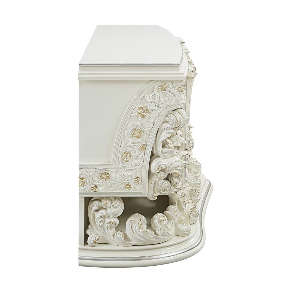 Adara Antique White Finish Dresser