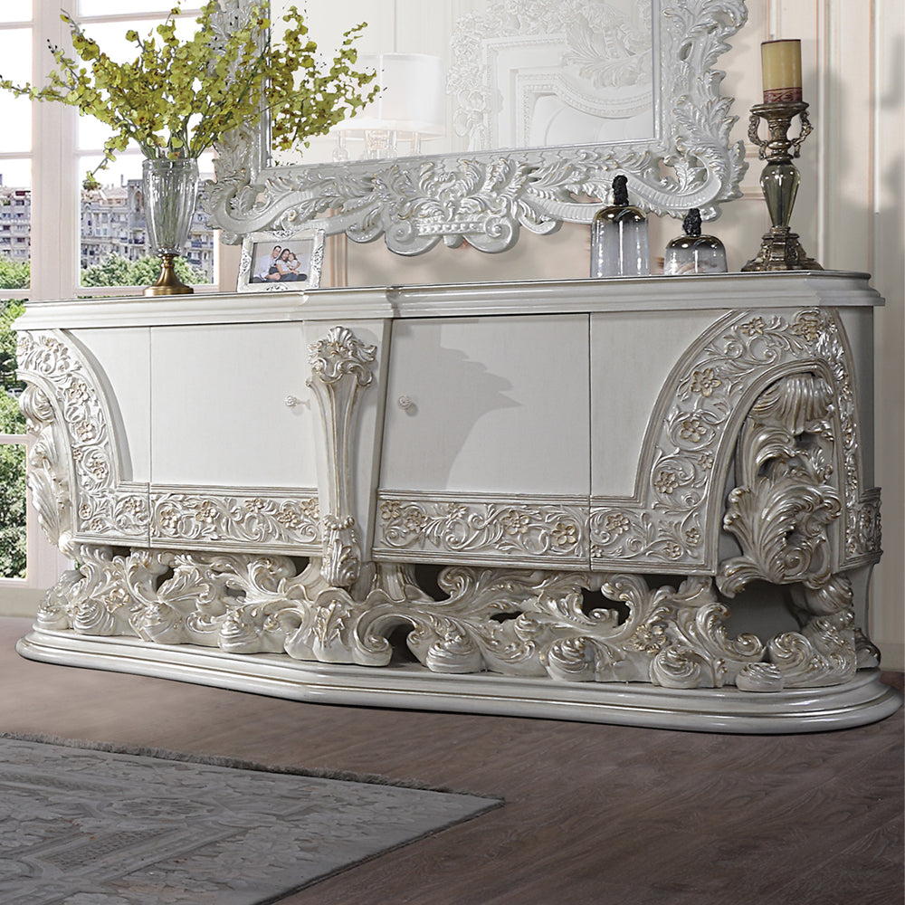 Adara Antique White Finish Dresser