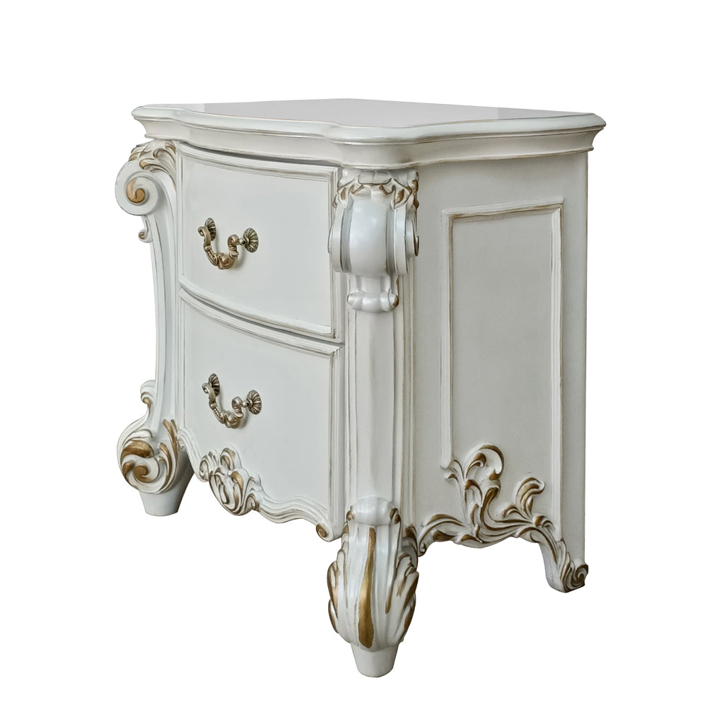 Vendom Antique Pearl Finish Nightstand