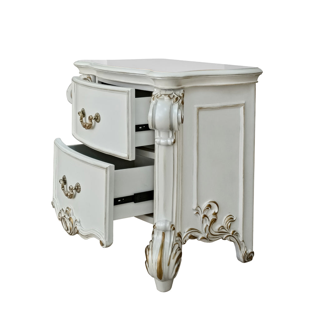 Vendom Antique Pearl Finish Nightstand