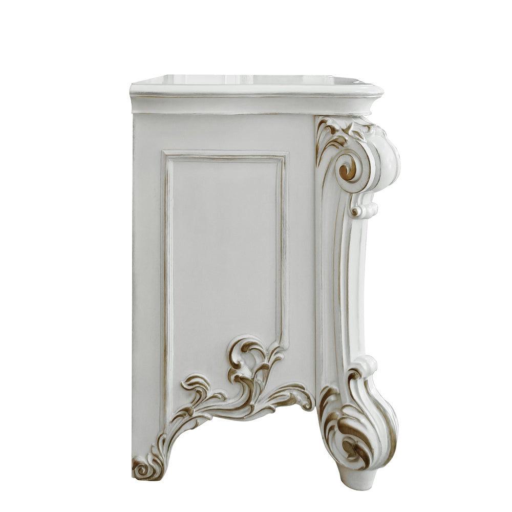 Vendom Antique Pearl Finish Nightstand