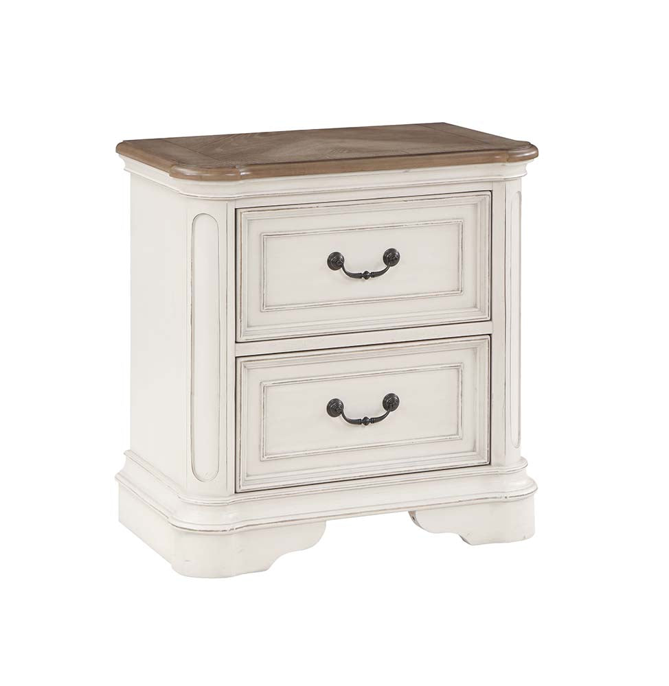 Florian Antique White Finish Nightstand