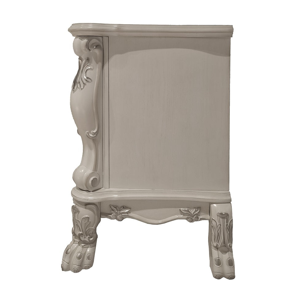 Dresden Bone White Finish Nightstand