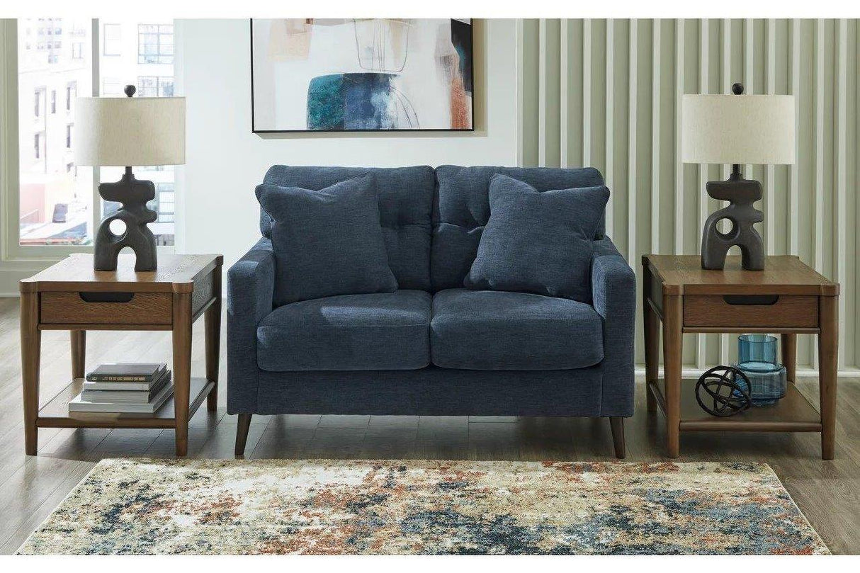 Bixler Living Room Set In Navy