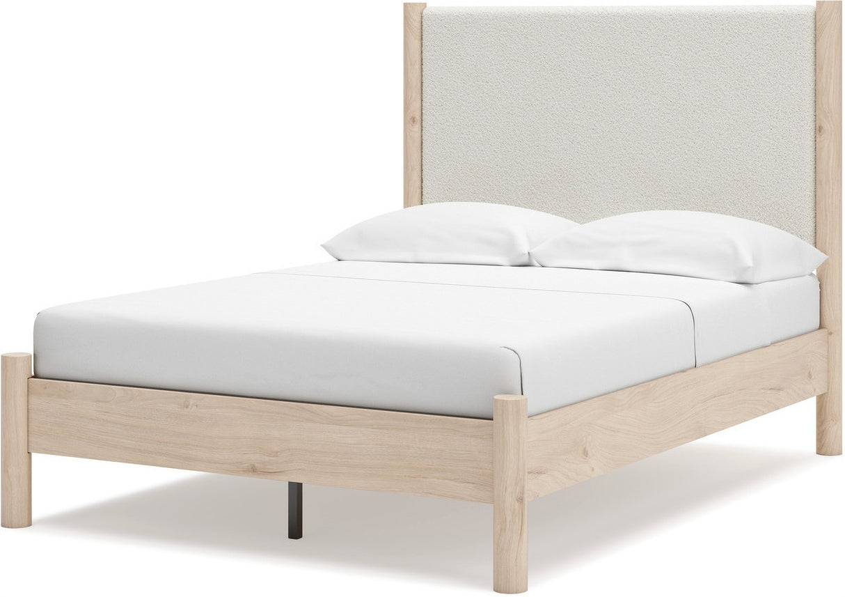 Cadmori Youth Upholstered Panel Bedroom Set In Two-tone