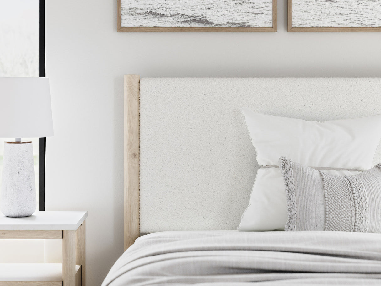 Cadmori Youth Upholstered Panel Bedroom Set In Two-tone