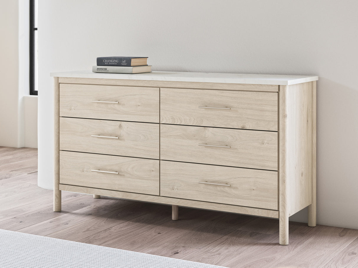 Cadmori Youth Upholstered Panel Bedroom Set In Two-tone