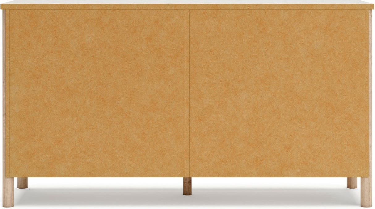 Cadmori Youth Upholstered Panel Bedroom Set In Two-tone