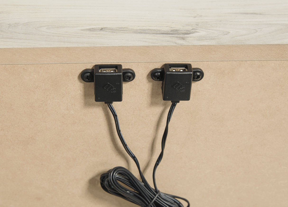 Cambeck Whitewash Youth Panel Bedroom Set