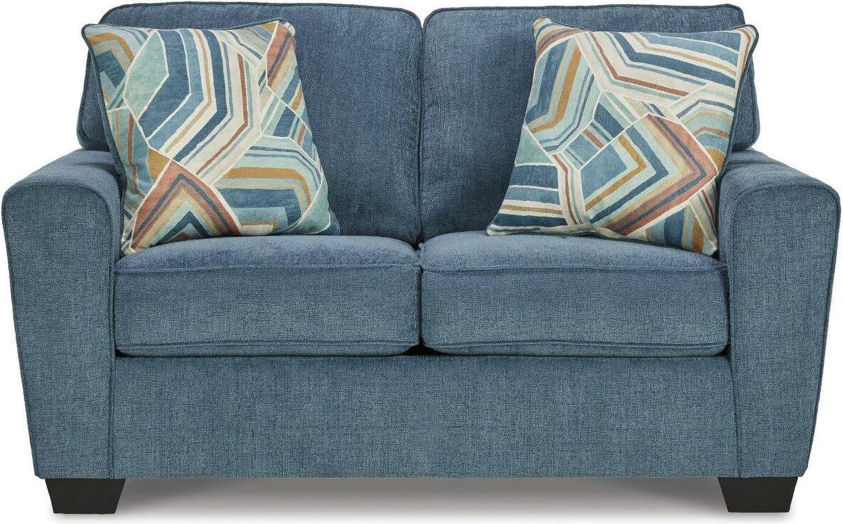 Cashton Living Room Set In Blue