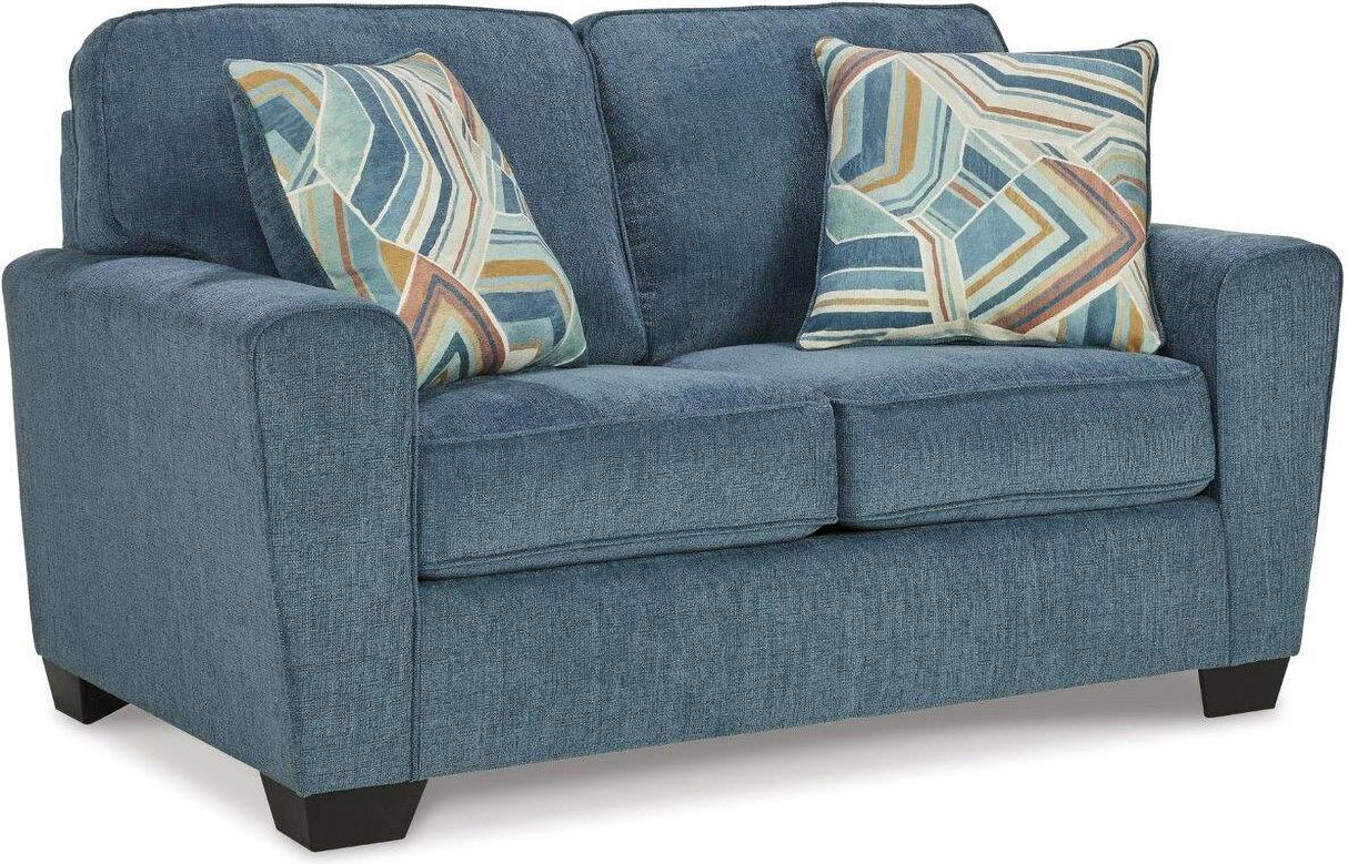 Cashton Living Room Set In Blue
