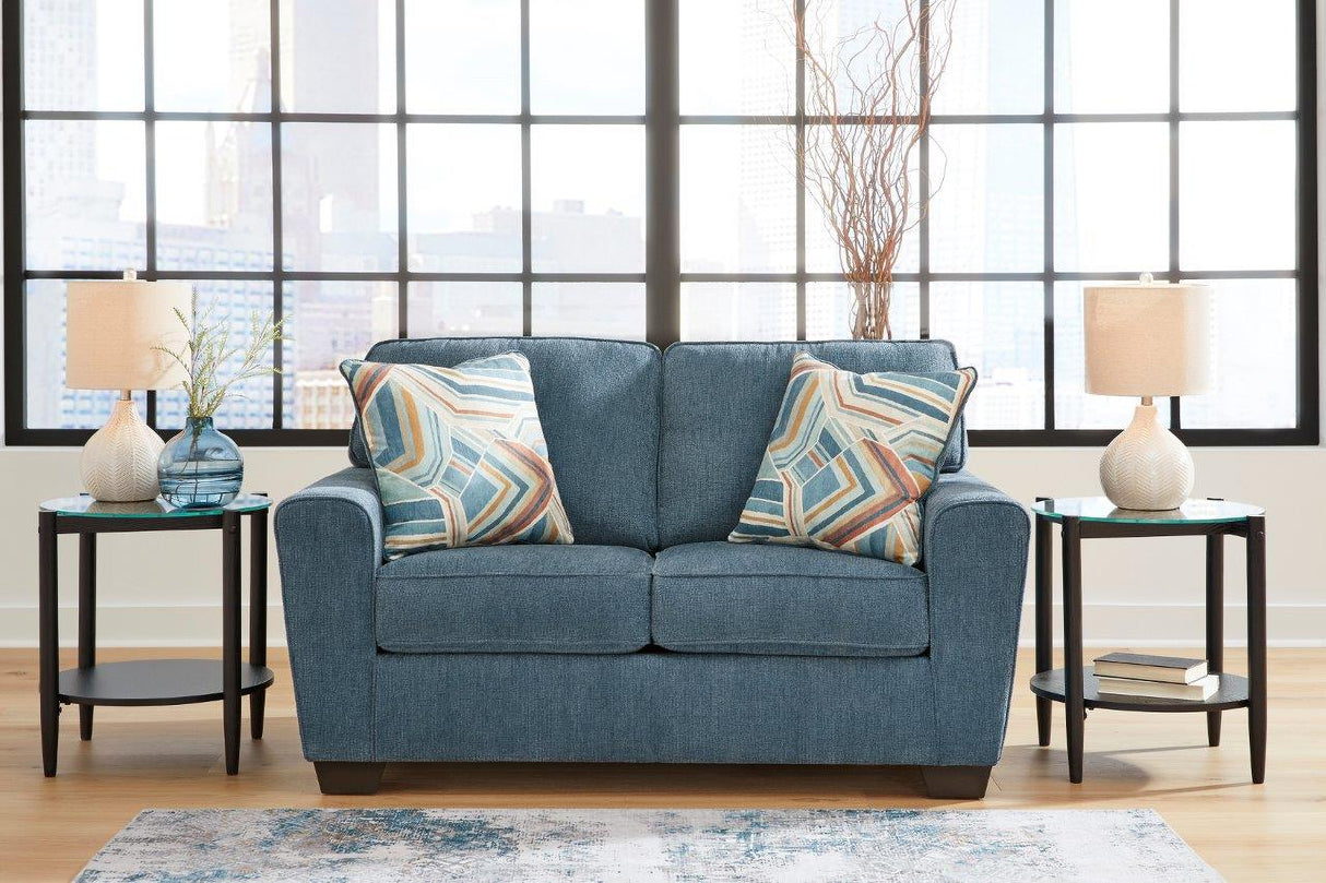 Cashton Living Room Set In Blue