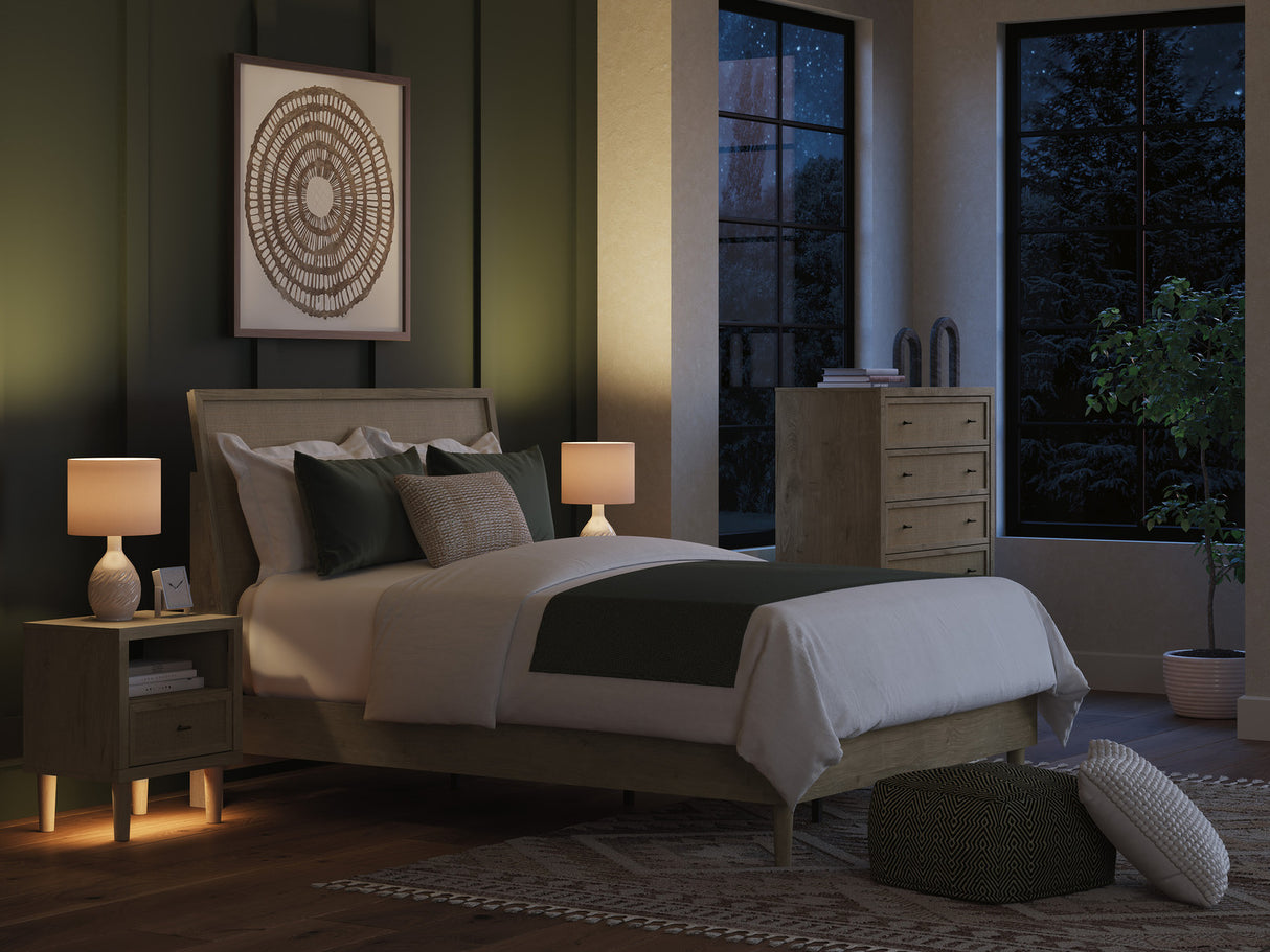 Cielden Panel Bedroom Set In Two-tone