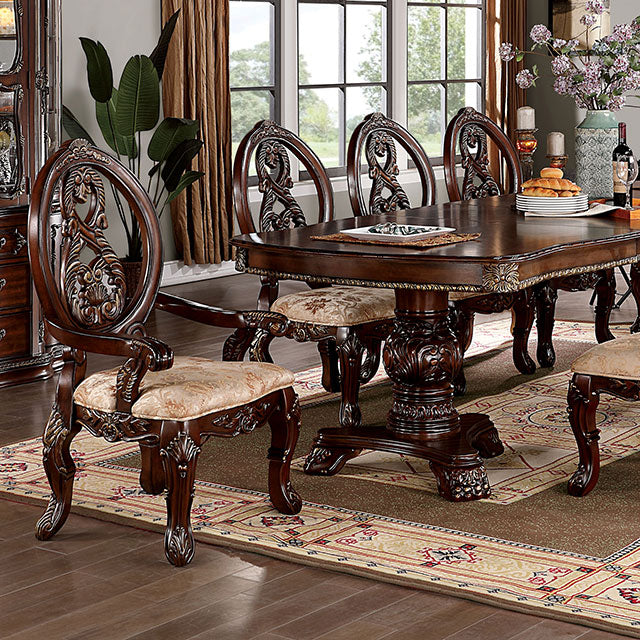 Normandy Brown Cherry Dining Table