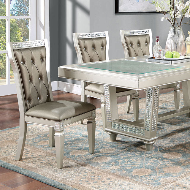 Adelina Champagne Dining Table