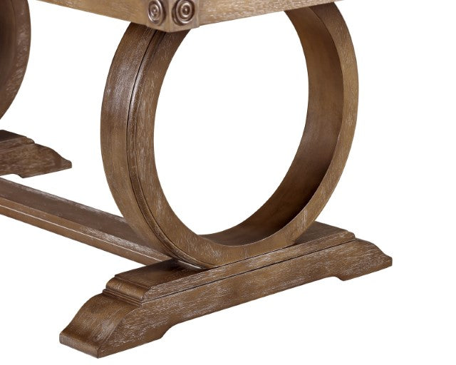 Monclova Rustic Oak/Beige Dining Table