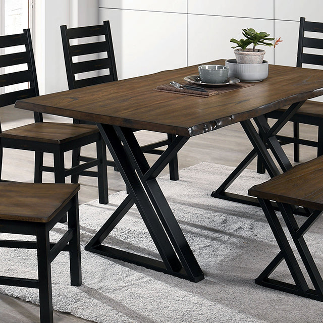 Barbary Black/Dark Oak Dining Table