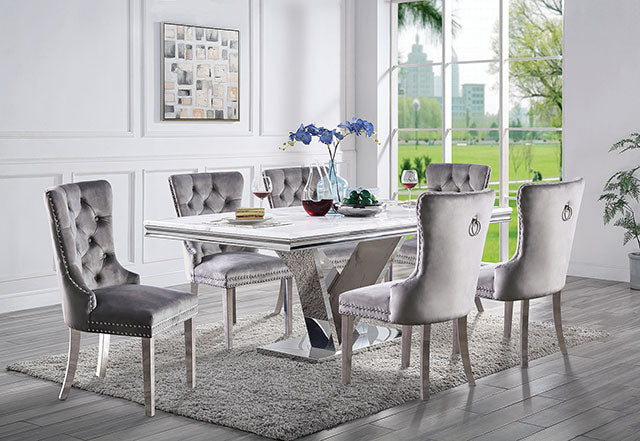 Valdevers Chrome Dining Table