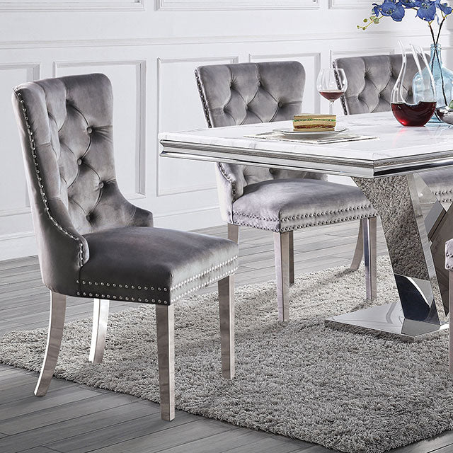 Valdevers Chrome Dining Table