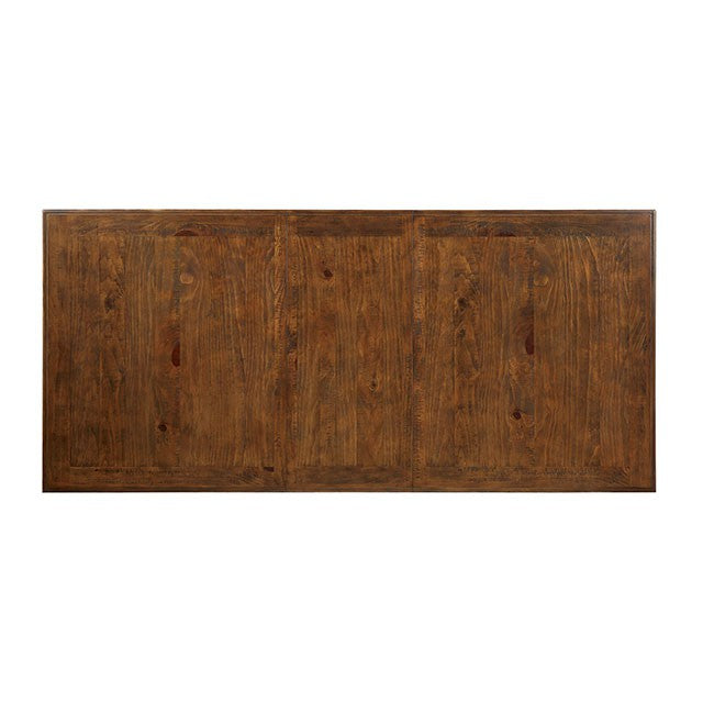 Auletta Distressed White/Distressed Dark Oak Dining Table